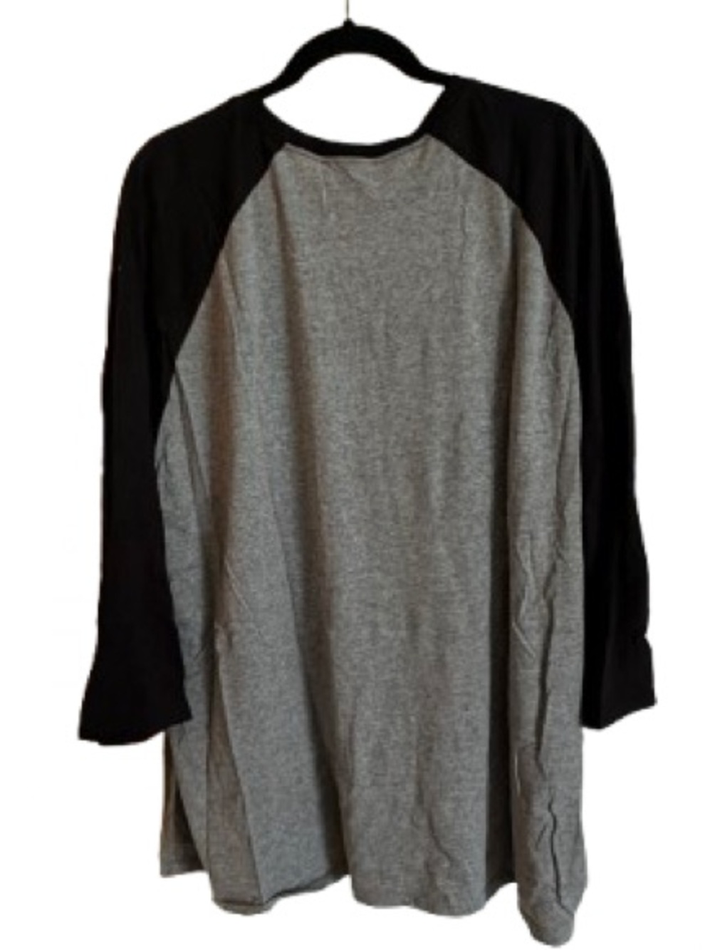 Jerzees Grey and Black Raglan Camp Soccer Graphic Tee - Picture 5 of 5